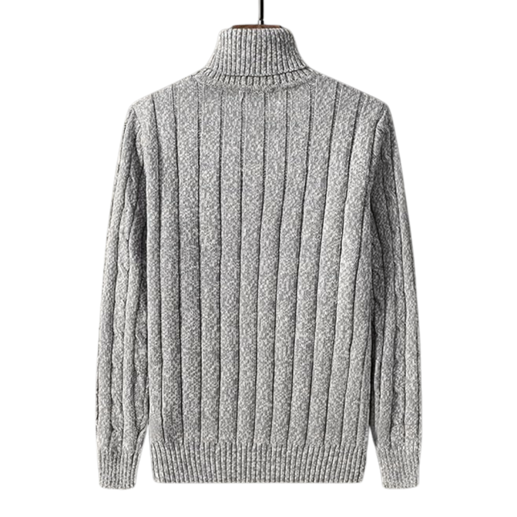 SOVIRA MEN'S POLYESTER ROLL NECK JUMPER