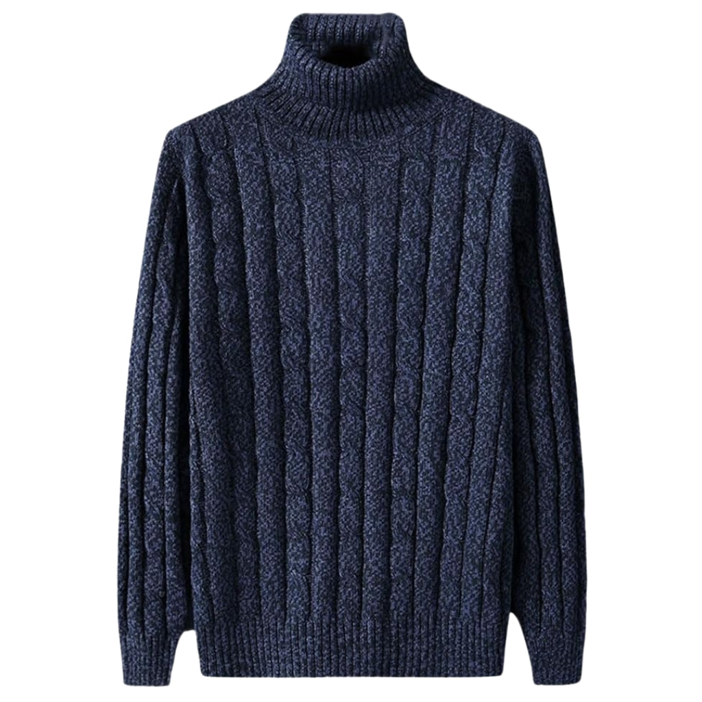 SOVIRA MEN'S POLYESTER ROLL NECK JUMPER