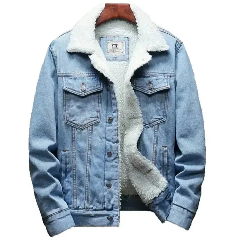 MEN’S WOOL LINED JEANS JACKET
