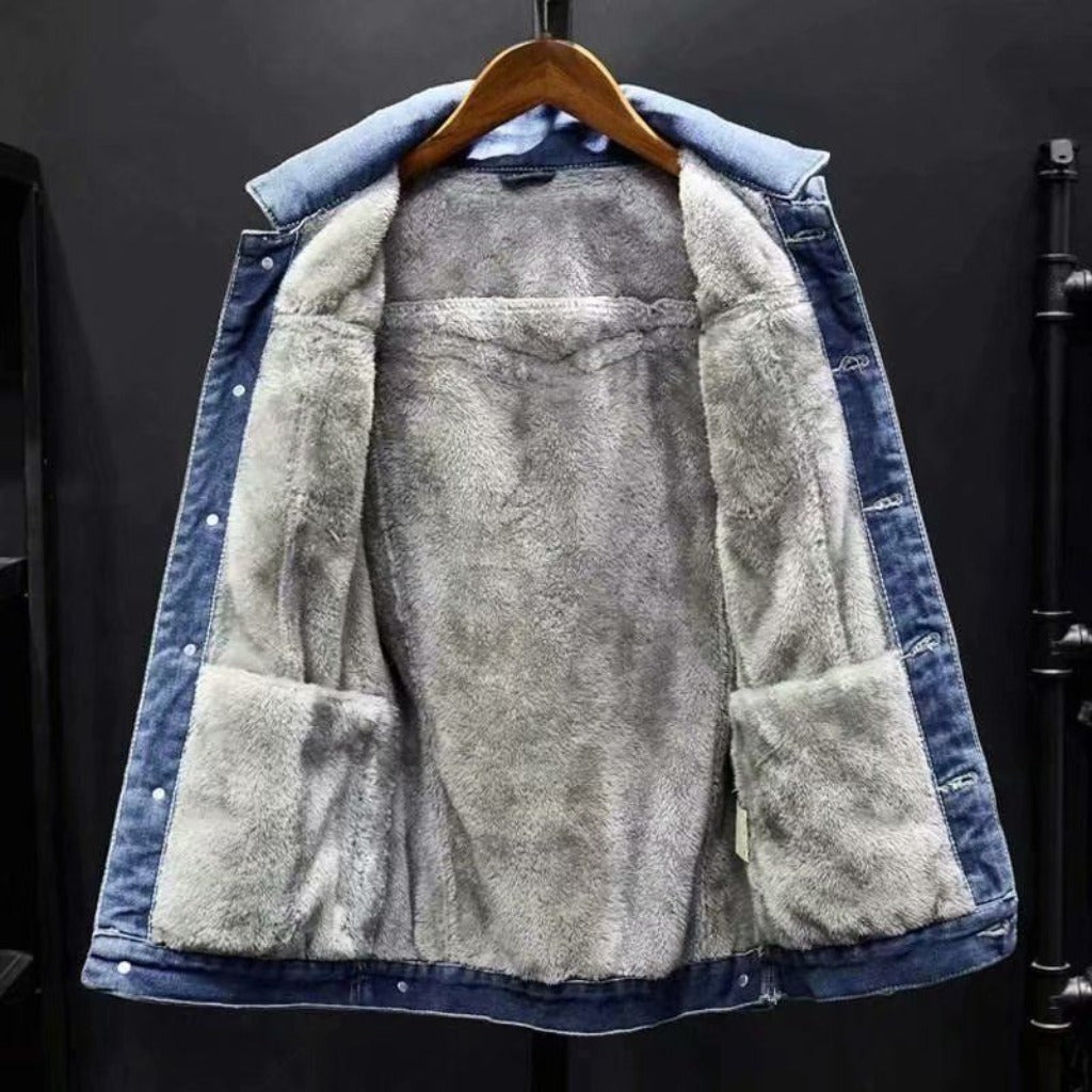Jaquet- Masculina-Jeans-escuro-Acolchoado-facilite-seu-dia
