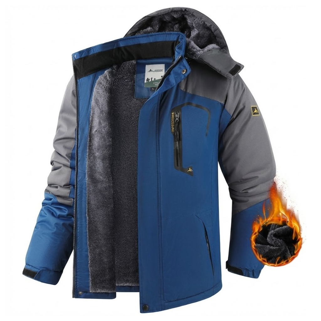 MEN’S WATERPROOF WINTER JACKET -SUPPORTS DOWN TO -15°C