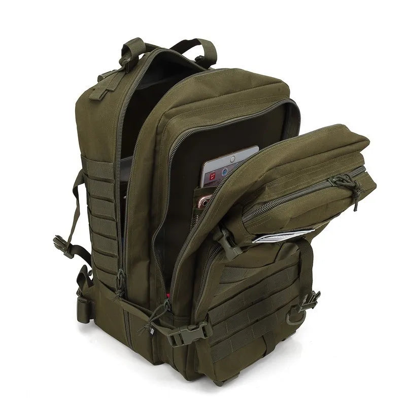 GREEN MILITARY TACTICAL 50L RUCKSACK