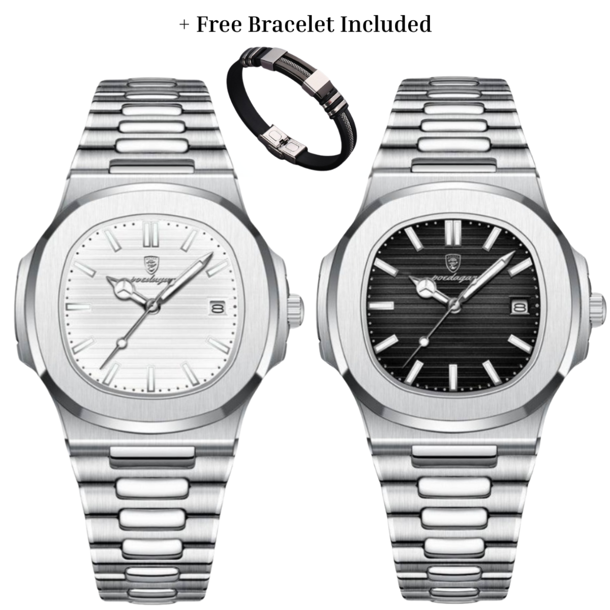 THORNLEIGH STAINLESS STEEL WATCH - Buy 1, Get 2 + FREE Bracelet