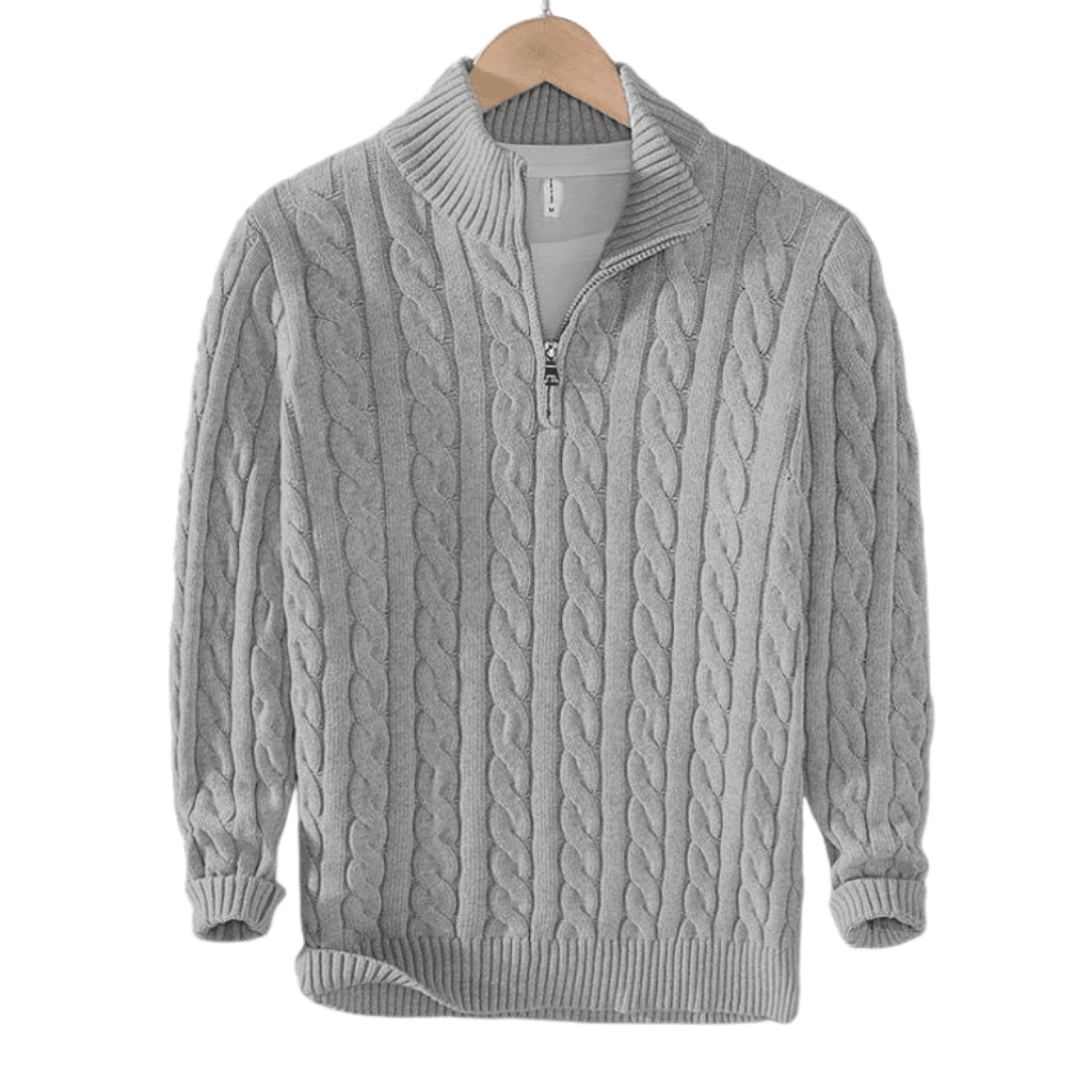 MAYFAIR HALF ZIP SWEATER - Sovira