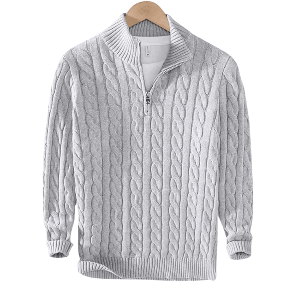 MAYFAIR HALF ZIP SWEATER - Sovira