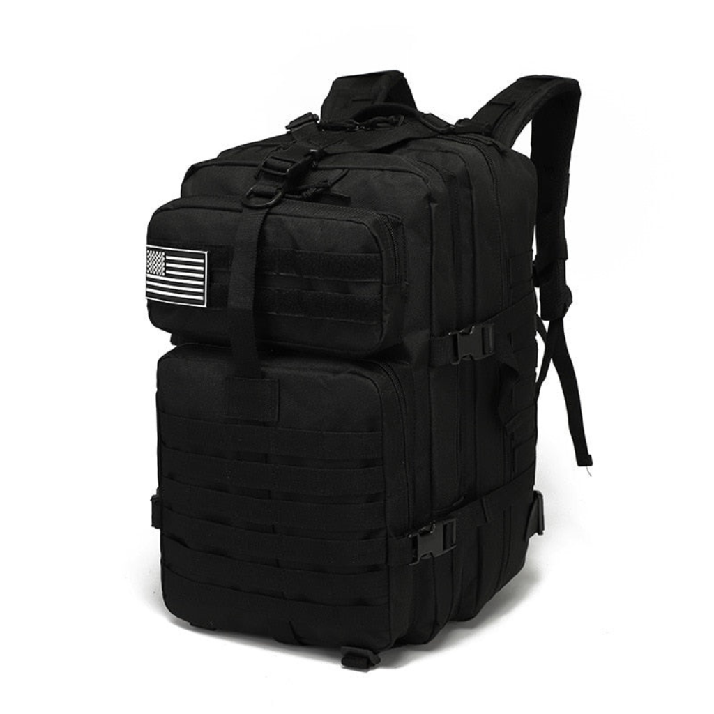 BLACK MILITARY TACTICAL 50L RUCKSACK