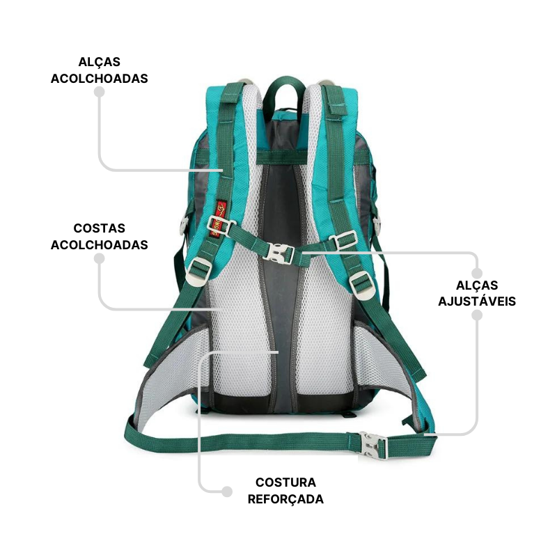 WATERPROOF CAMPING RUCKSACK 40L